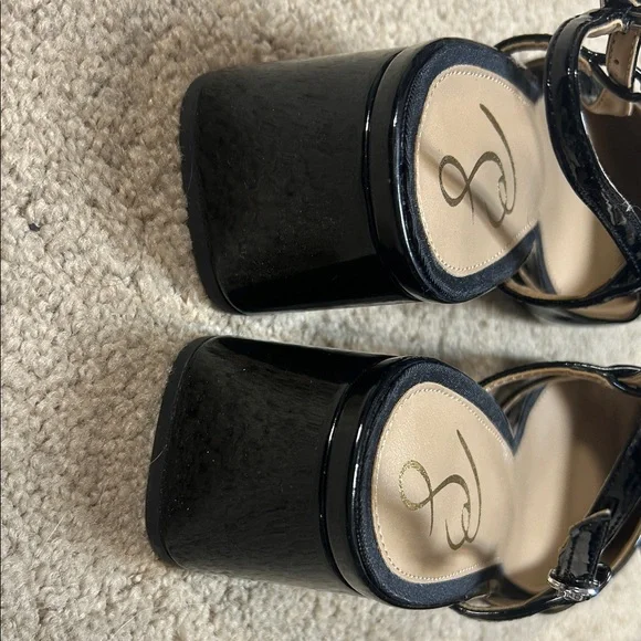 Sam Edelman Black Patent Slingback Heels - Picture 4 of 5